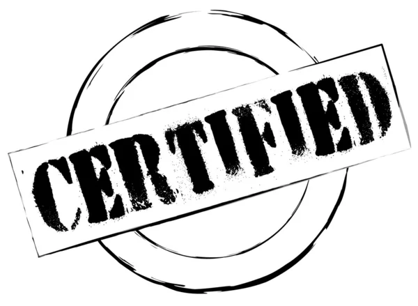 Pieczątka certyfikat — Zdjęcie stockowe