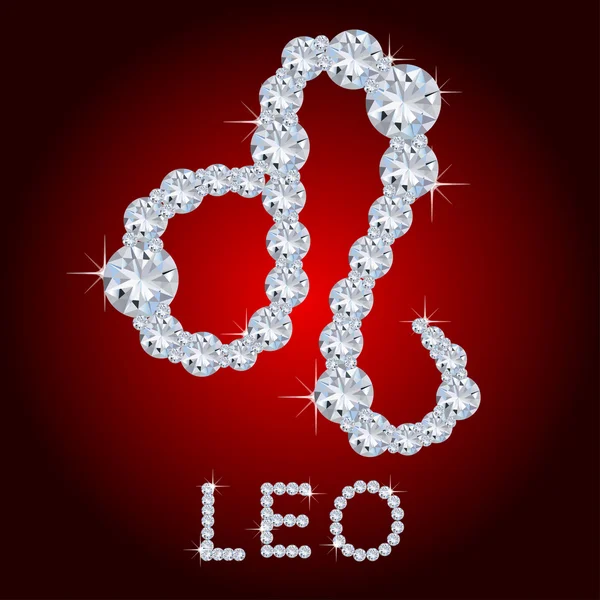 Diamond Zodiac Leo — Stock Photo, Image