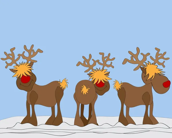Rudolph reindeer — стоковое фото