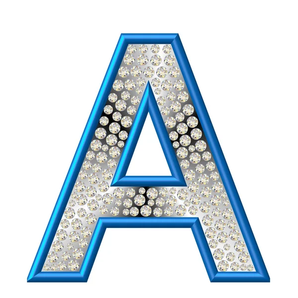 Алмазный символ А — стоковое фото