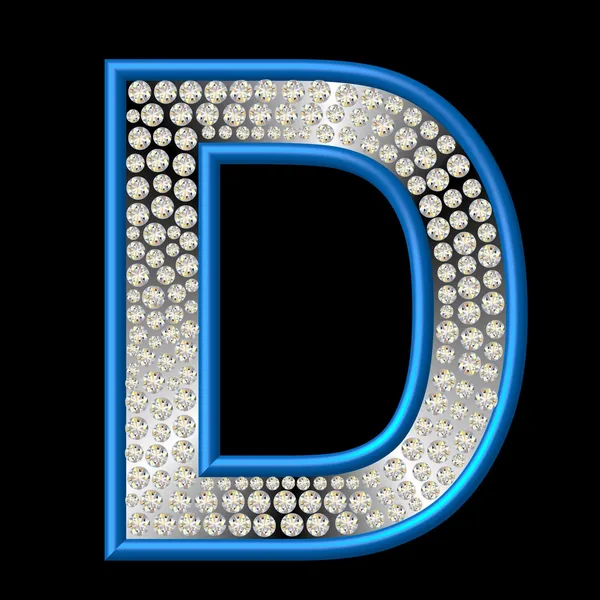 Carácter de diamante D —  Fotos de Stock