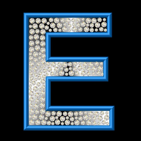 Carattere diamante E — Foto Stock