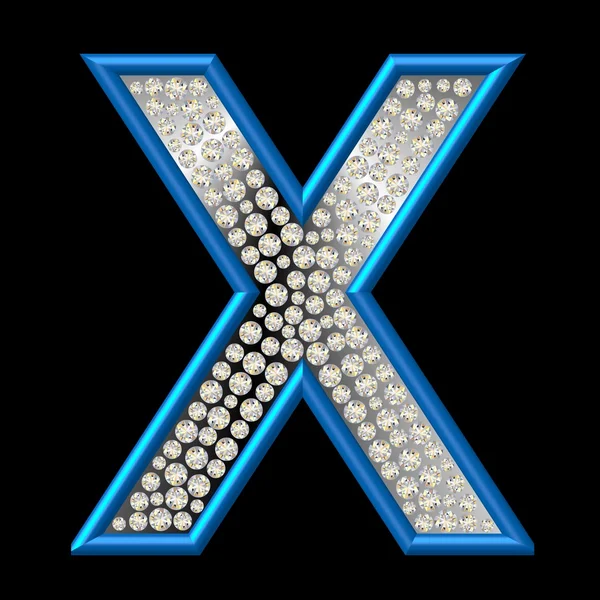 Diamant-Zeichen x — Stockfoto