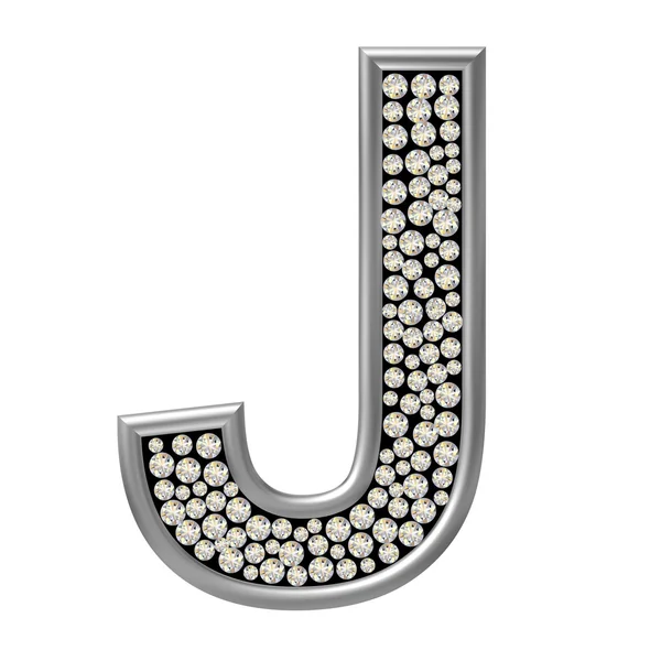 Алмазный символ J — стоковое фото