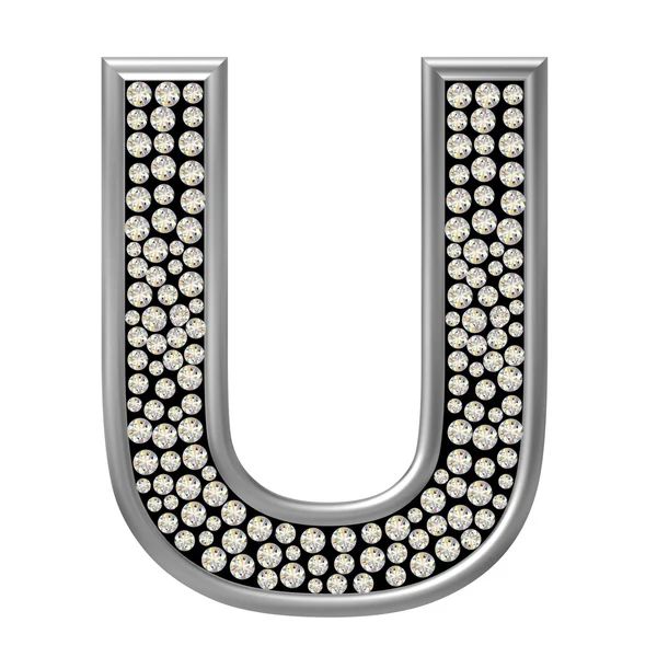 Алмазный символ U — стоковое фото