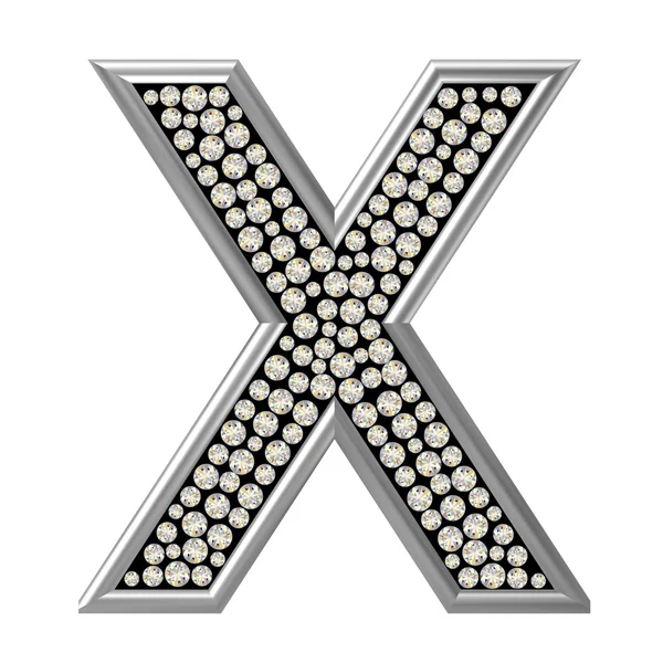 Diamond Character X — Stock Photo, Image