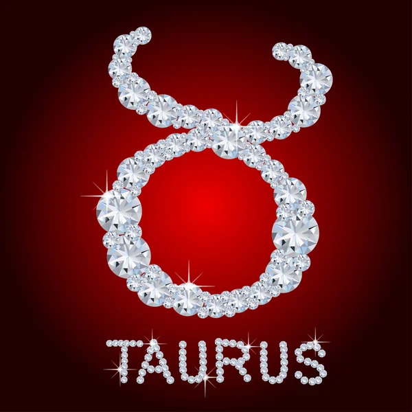 Gyémánt zodiákus taurus — Stock Fotó