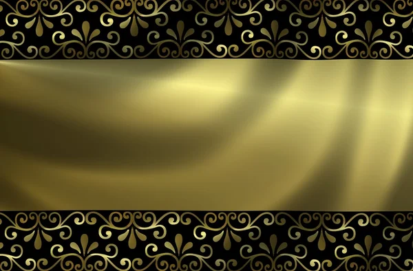 Fundo dourado com ornamentos — Fotografia de Stock