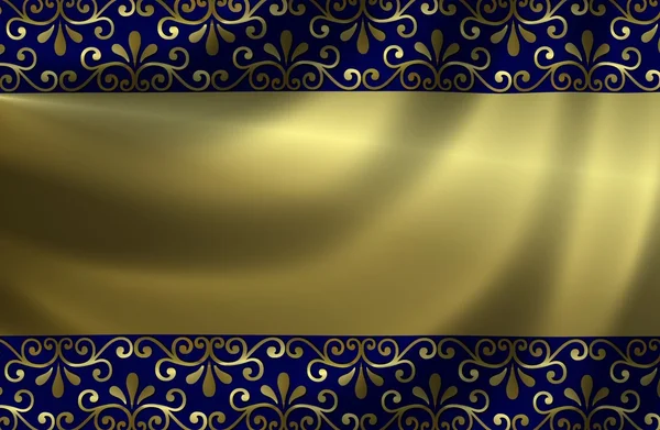 Золотой фон с орнаментами — стоковое фото