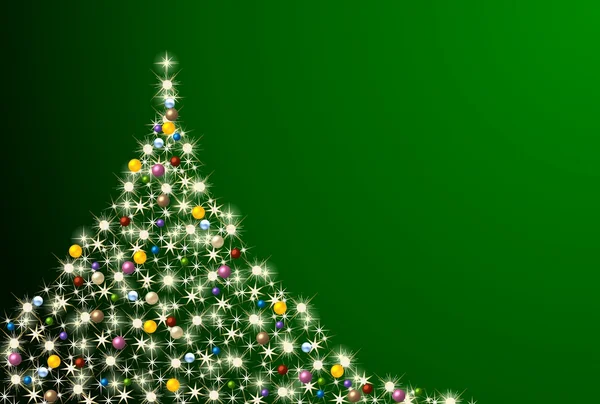 Farbenfroher abstrakter Weihnachtsbaum — Stockfoto
