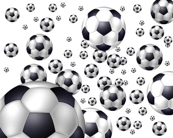 Літаючі кульки - Футбол — стокове фото