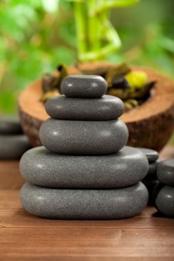 Spa Massage stones clipart