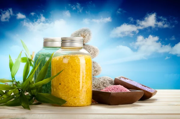 Aromatherapy bath salt — Stock Photo, Image