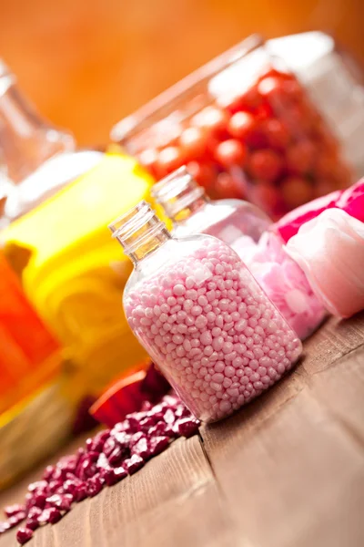 Aromaterapia: aceites esenciales y sal de baño —  Fotos de Stock