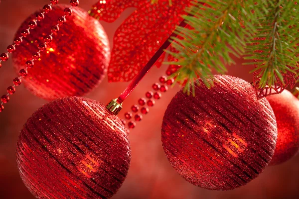 Christmas decoration - baubles — Stock Photo, Image
