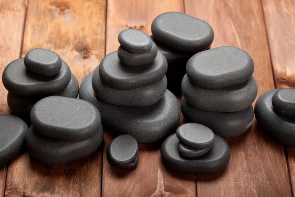 Spa treatment - basalt massage stones — Stock Photo, Image