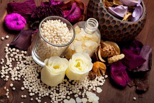 Aromaterapi - badsalt — Stockfoto