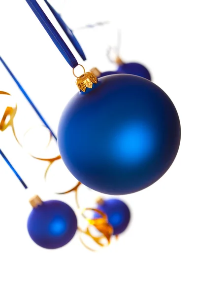 Noël boules bleues — Photo