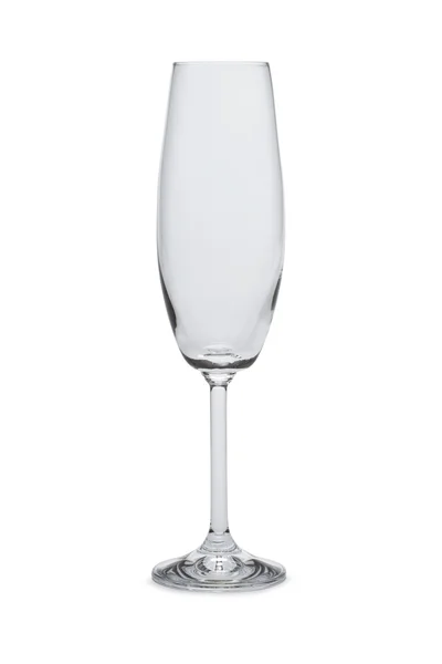 Tomt champagneglas — Stockfoto