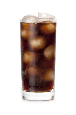 Cola - cold drink with ice clipart