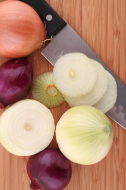 Onion slices clipart