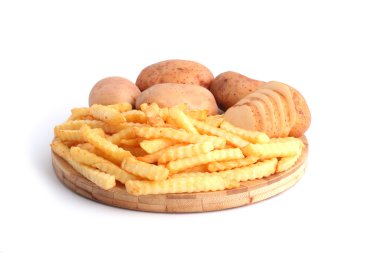 Potatoes and chips clipart