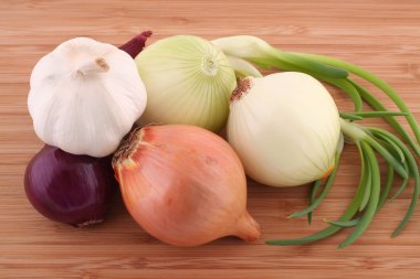 Onions and garlic clipart
