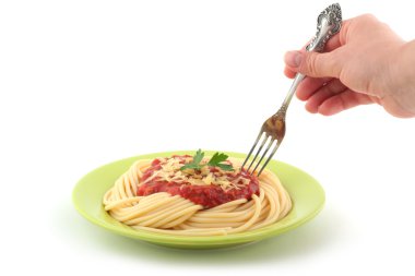 Spagetti ve çatal