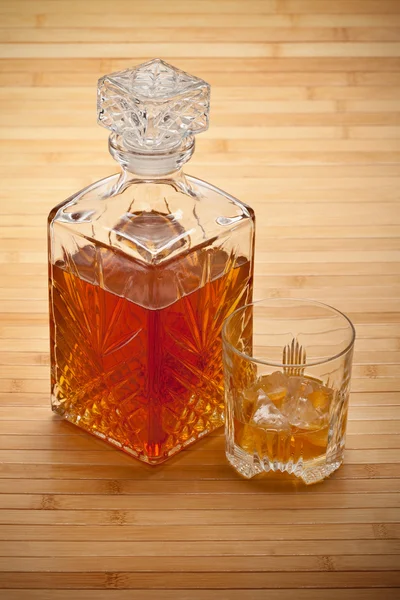 Whisky - decanter and drink — Stock Photo, Image