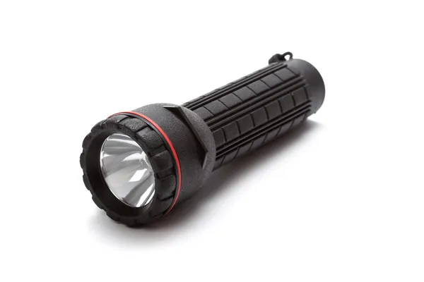 Taschenlampe - schwarze Taschenlampe — Stockfoto
