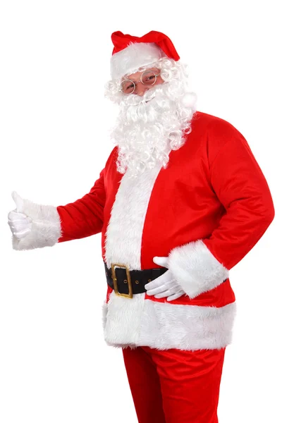 Santa claus na bílém pozadí — Stock fotografie