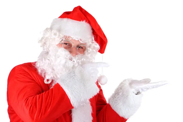 Weihnachtsmann gestikuliert — Stockfoto