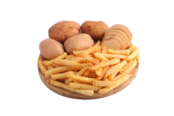 Sült krumpli és a burgonya — Stock Fotó