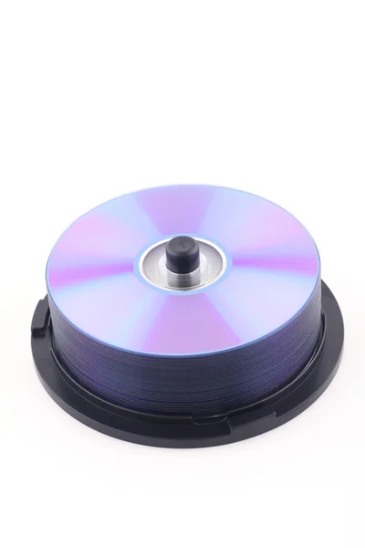 Компактні диски або DVD ізольовані на білому — стокове фото