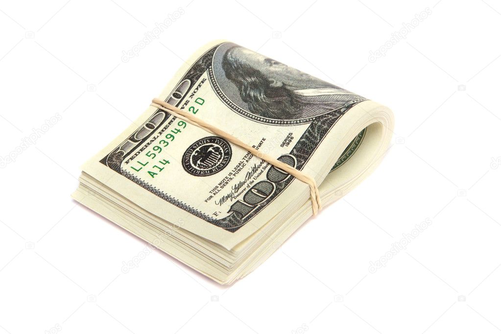 US Currency - 100 dollar bills