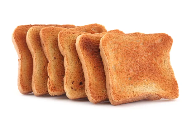 Toast on white background — Stock Photo, Image