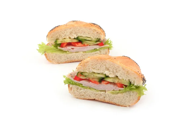 Две части сэндвича — стоковое фото