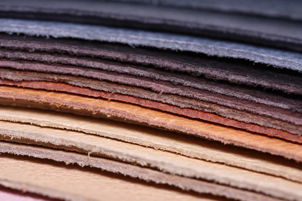 Stack of leather — Stock Photo, Image