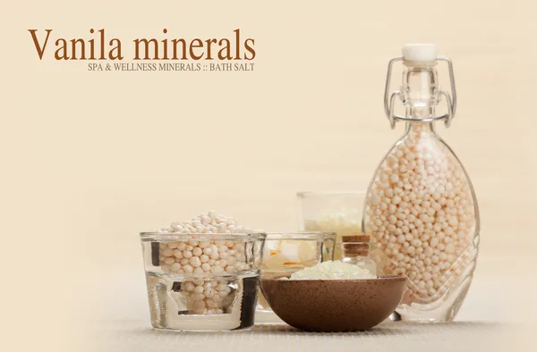 Vanille mineralen voor spa en aromatherapie — Stockfoto