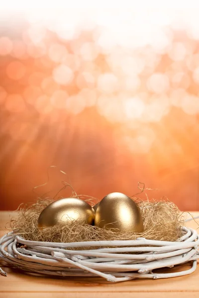 Goldene Eier — Stockfoto