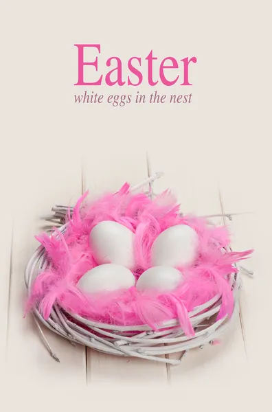 Pink and white Easter — Stock Photo, Image