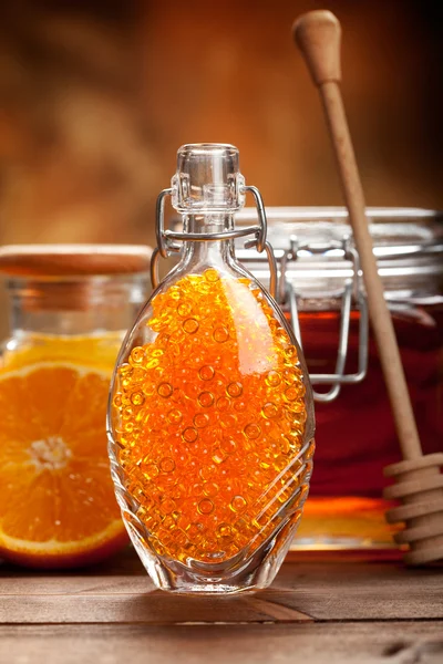 Orange Spa - свежие минералы для ароматерапии — стоковое фото