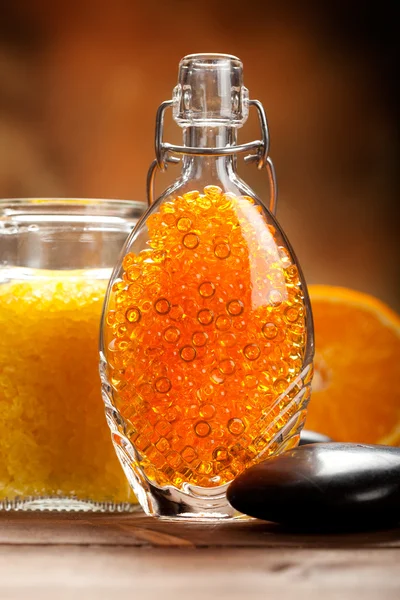Natural Spa - апельсиновые фрукты и минералы — стоковое фото
