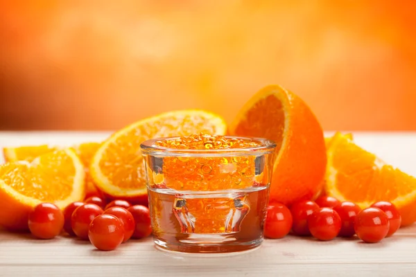 Orange mineraler för spa och aromaterapi — Stockfoto