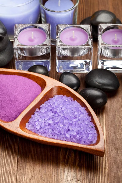 Sól do kąpieli do aromaterapii — Zdjęcie stockowe
