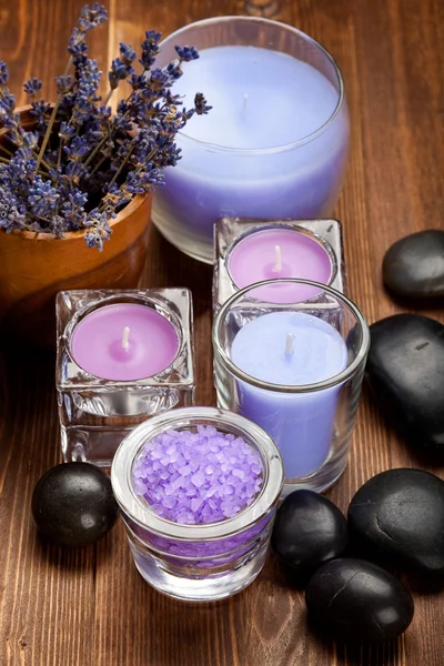 Lavendel spa en wellness — Stockfoto