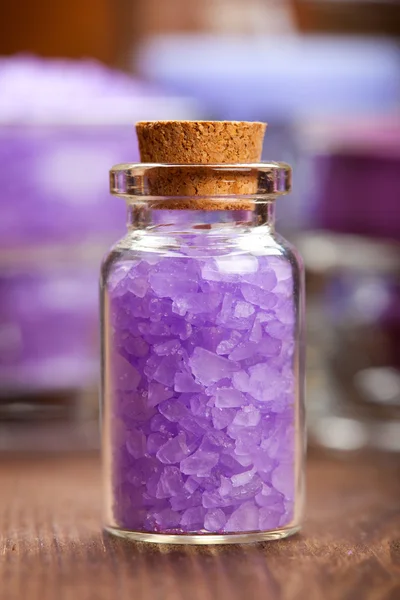 Koupelová sůl levandule — Stock fotografie