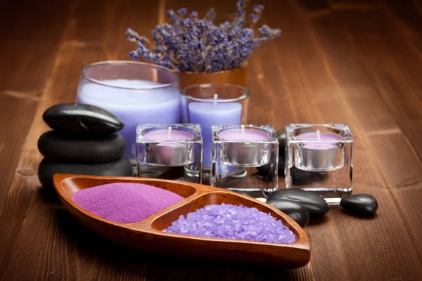 Aromaterapi için banyo tuzu — Stok fotoğraf