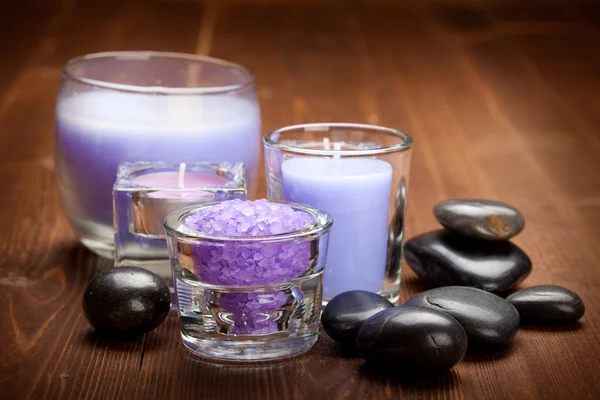 Sól do kąpieli do aromaterapii — Zdjęcie stockowe