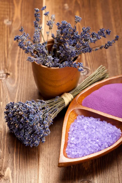 Lavender - spa supplies — Stock Photo, Image